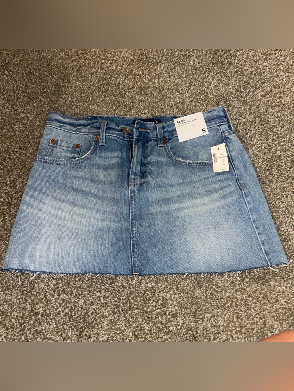 Aeropostale Light Blue Denim Mini Skirt